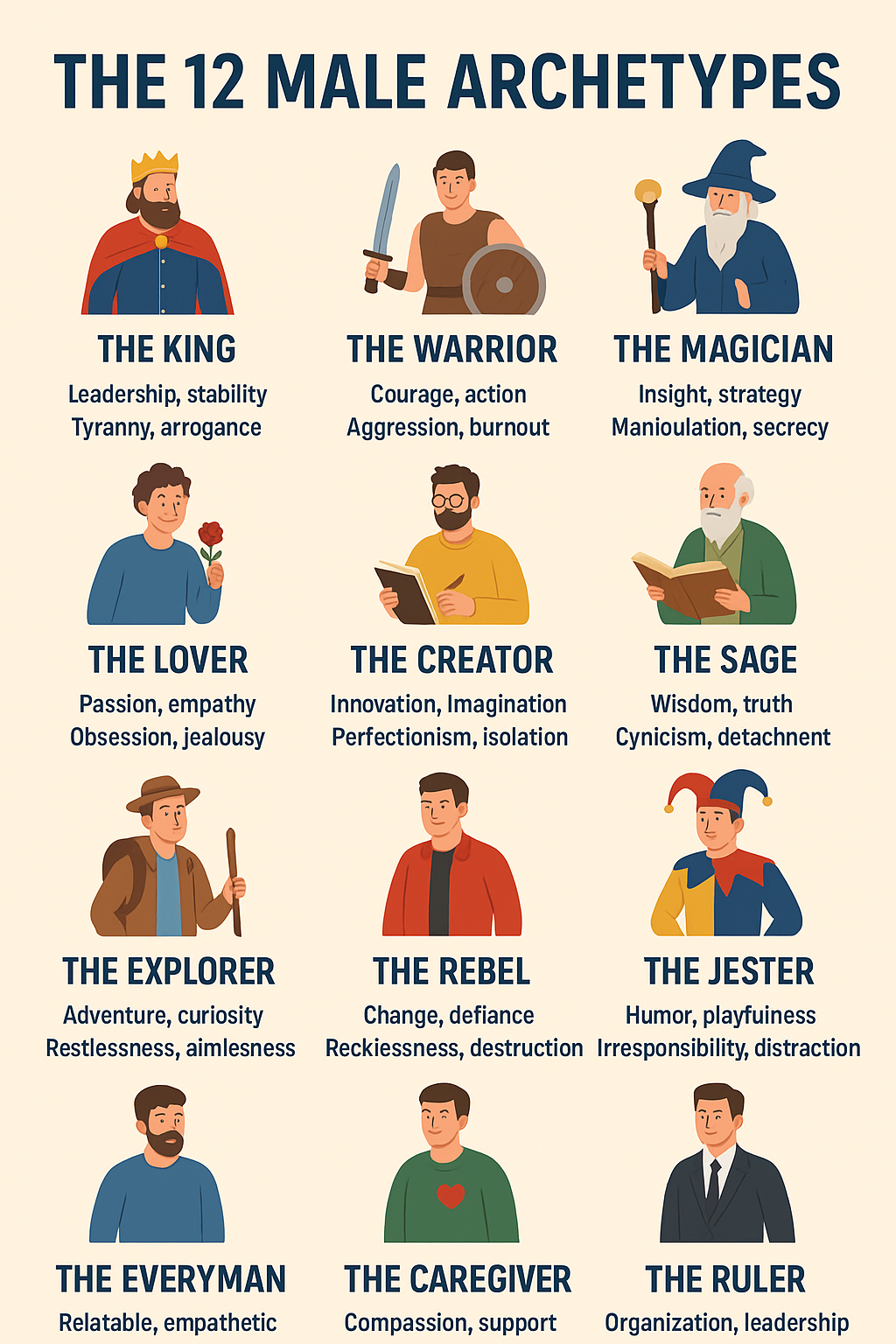 12 Male Archetypes